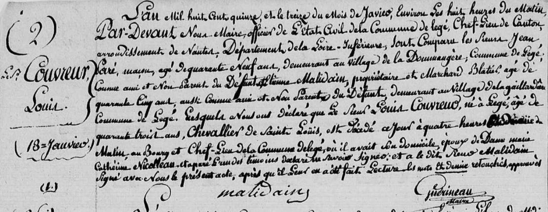 1815 d couvreur louis 1