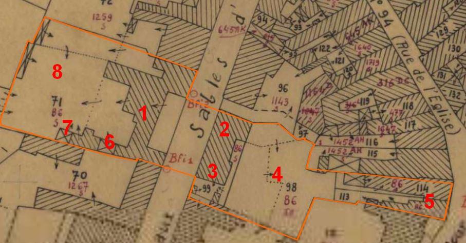 Cadastre lege couleur