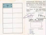 Carte de donneur de sang
